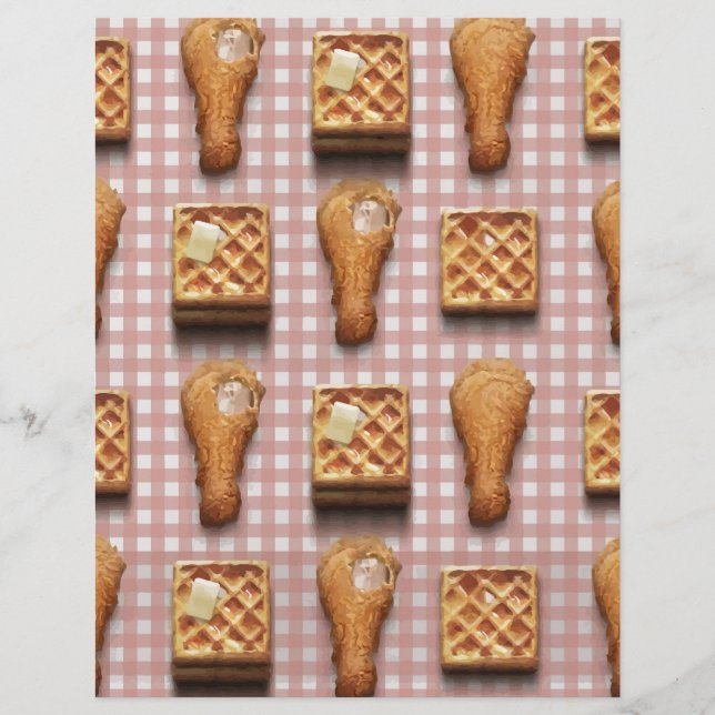 Gingham kycklingvåfflor (Framsida)