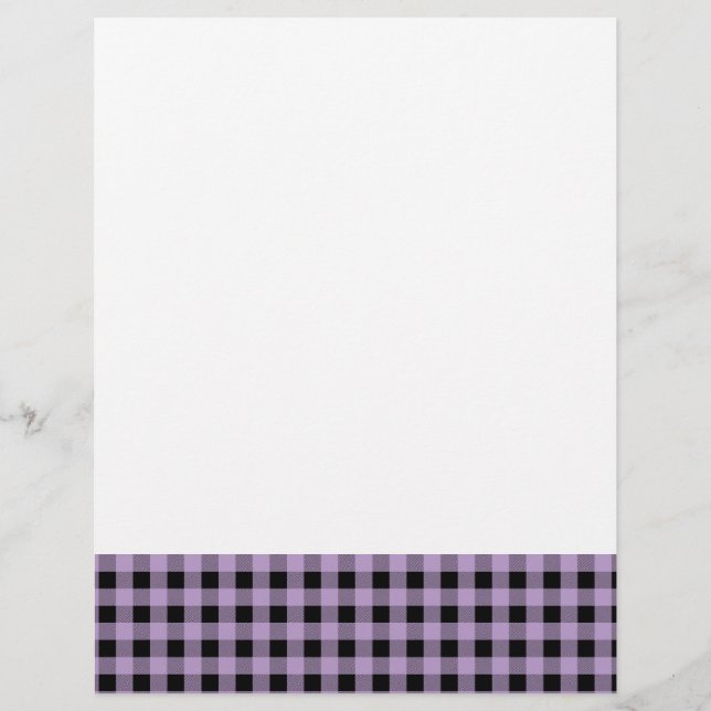 GIngham Lilac och Black (Framsida)