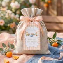 Gingham Lille Gulletunge Baby Shower