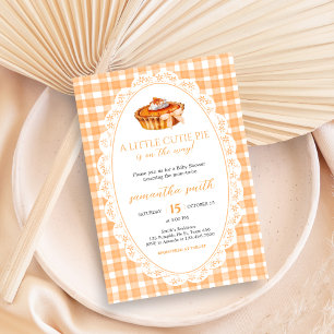 Gingham Little Cutie Paj Baby Shower Inbjudningar