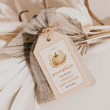 Gingham Little Pumpkin Baby Shower