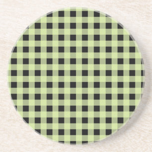 Gingham Mint och Black Underlägg