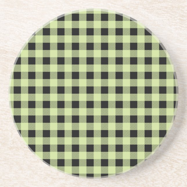 Gingham Mint och Black Underlägg (Framsidan)