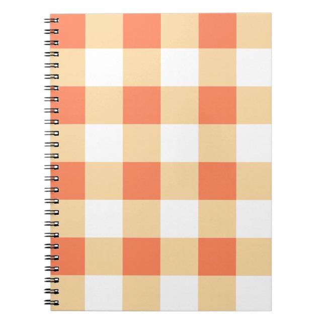 Gingham Mönster Anteckningsbok (Framsidan)