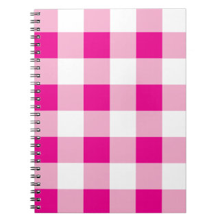 Gingham Mönster Anteckningsbok