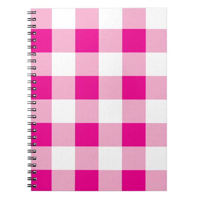 Gingham Mönster Anteckningsbok (Framsidan)