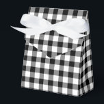 Gingham Mönster, Classic Black and White Checked Presentaskar<br><div class="desc">En affischruta med ett klassiskt svart och vitt lantbruk,  stil,  har kontrollerat gingham mönster.</div>