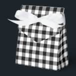 Gingham Mönster, Classic Black and White Checked Presentaskar<br><div class="desc">En affischruta med ett klassiskt svart och vitt lantbruk,  stil,  har kontrollerat gingham mönster.</div>
