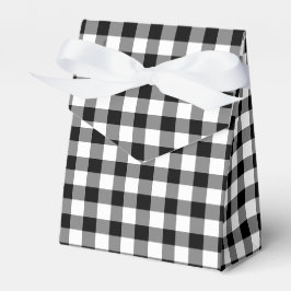 Gingham Mönster, Classic Black and White Checked Presentaskar