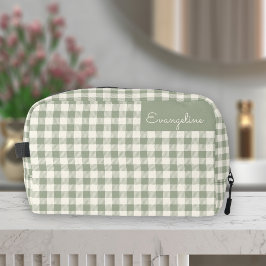 Gingham Mönster Cottagecore Boho Beige Salvia Namn