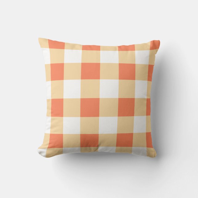 Gingham Mönster Dekorativ kudde (Framsida)