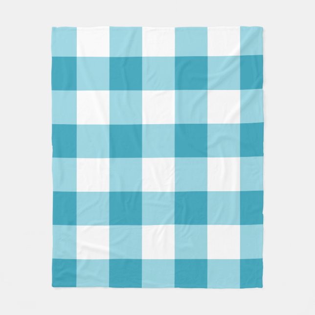 Gingham Mönster Fleecefilt (Framsidan)