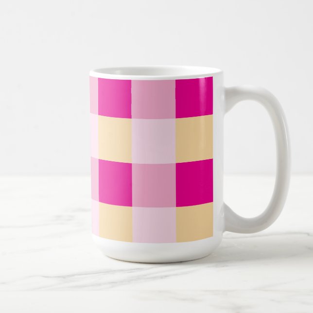 Gingham Mönster Kaffemugg (Höger)