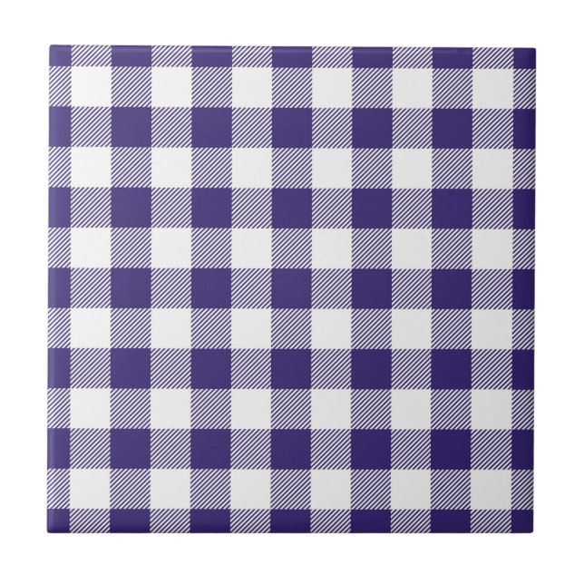 Gingham Mönster Kakelplatta (Framsidan)