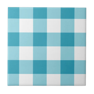 Gingham Mönster Kakelplatta