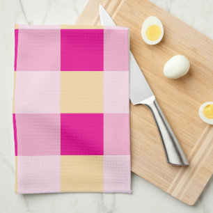 Gingham Mönster Kökshandduk