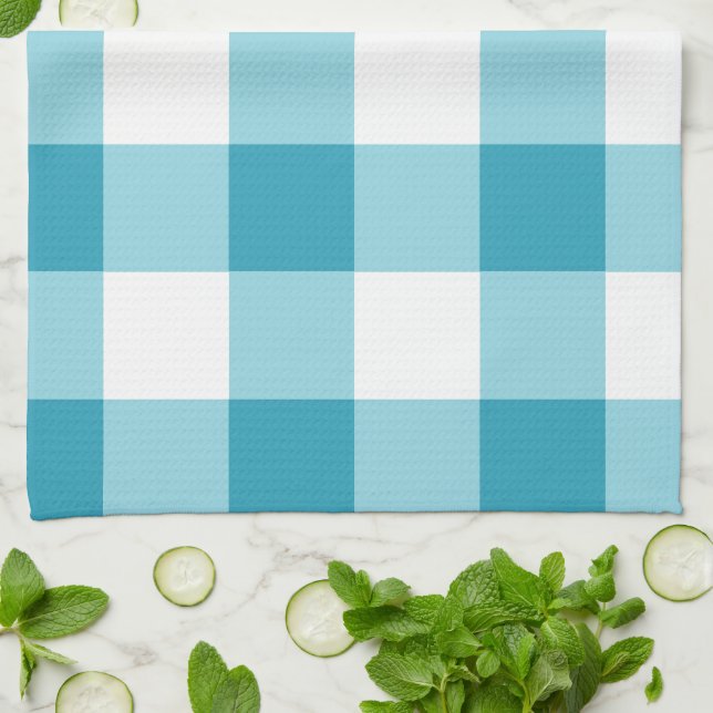 Gingham Mönster Kökshandduk (Vikta)