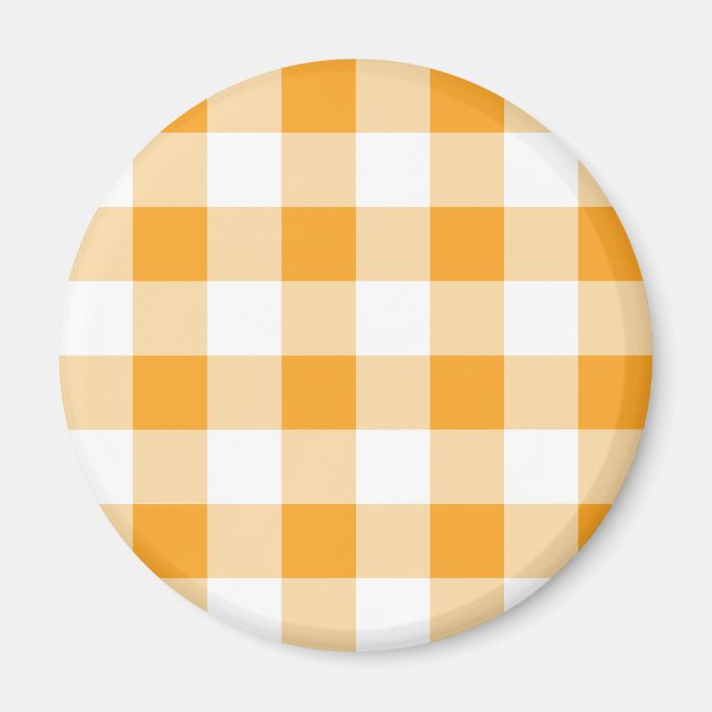 Gingham Mönster Magnet (Framsidan)