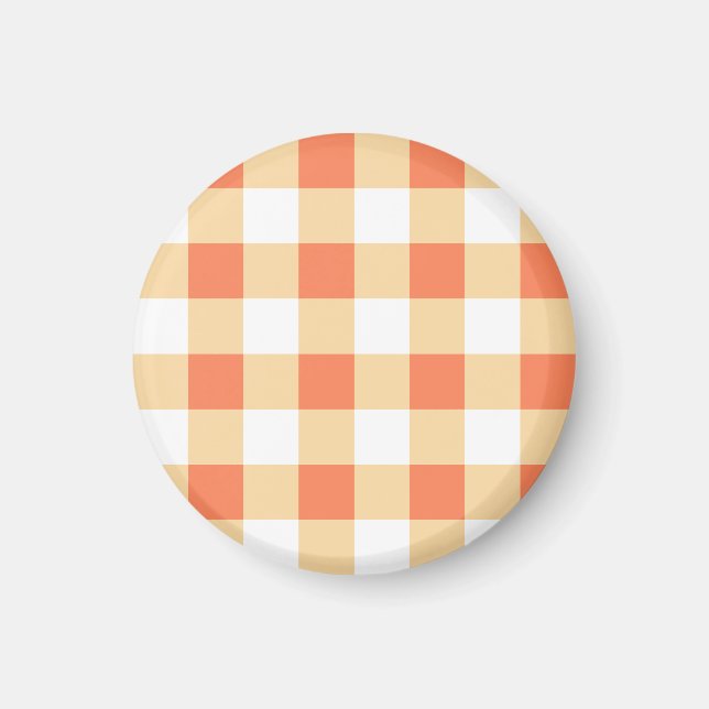 Gingham Mönster Magnet (Framsidan)