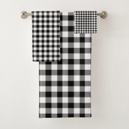 Gingham Mönster, Modern Black and White Checked