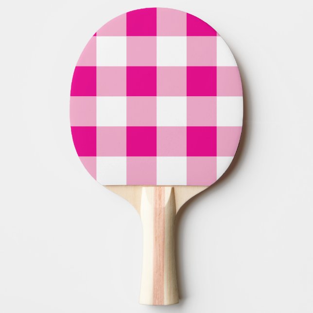 Gingham Mönster Pingisracket (Framsidan)