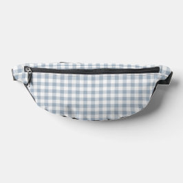Gingham-mönster Priddy rutig vit nedtonad blå