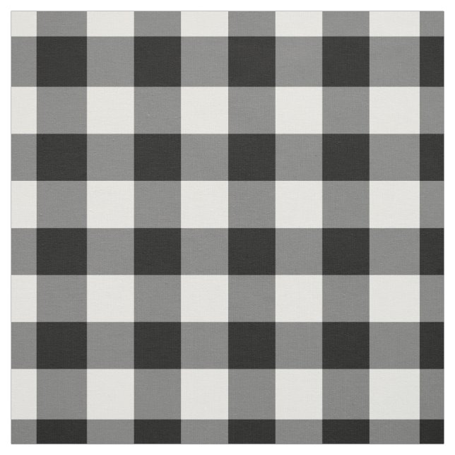 Gingham Mönster Tyg (Provkarta)