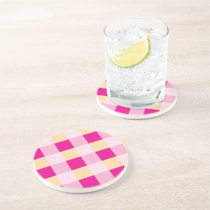 Gingham Mönster Underlägg