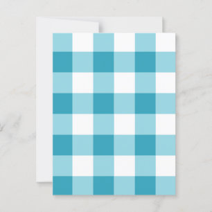 Gingham Mönster Vykort