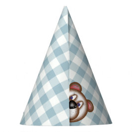 Gingham Nalle Picnic Party hat
