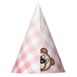 Gingham Nalle Picnic Party hat