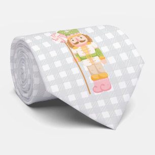 Gingham Pastell Nötknäpparen Monogram Slips