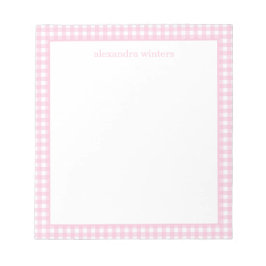 Gingham Personlig Anteckningsblock