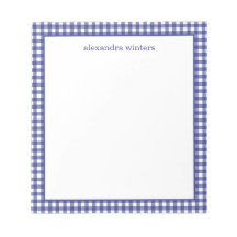 Gingham Personlig Anteckningsblock