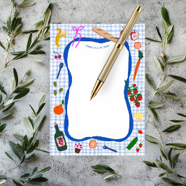 Gingham Picknick Modern Söt SKRÄDDARSYDD Bröllopsd Tack Kort