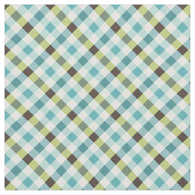Gingham plaid mönster tyg (Närbild)