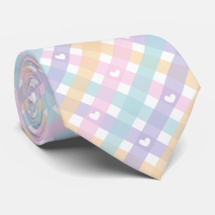 Gingham Plaids Hearts Seamless Mönster Slips