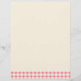 Gingham recept Blush Rosa Rutig Söt Feminint Brevhuvud