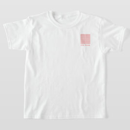 Gingham recept Blush Rosa Rutig Söt Feminint T Shirt