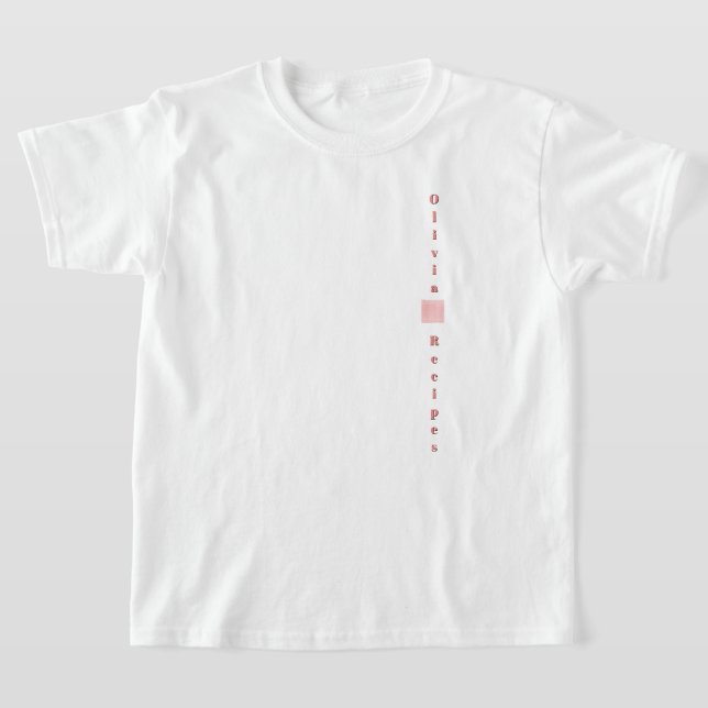 Gingham recept Rosa Rosa Rutig Feminint T Shirt (Laydown)