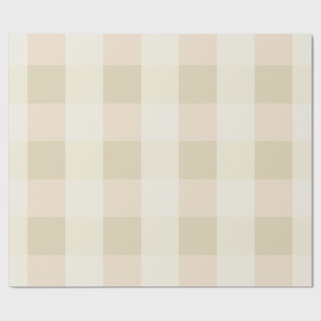 Gingham | Rosa & Kräm Presentpapper (Platt)