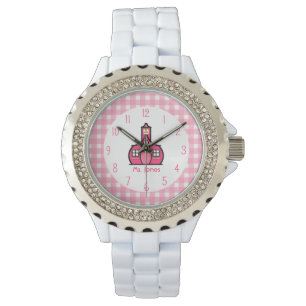 Gingham & Rosa Schoolhouse Teacher Watch Armbandsur