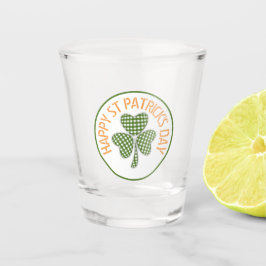 Gingham Shamrock med Lycklig St Patricks