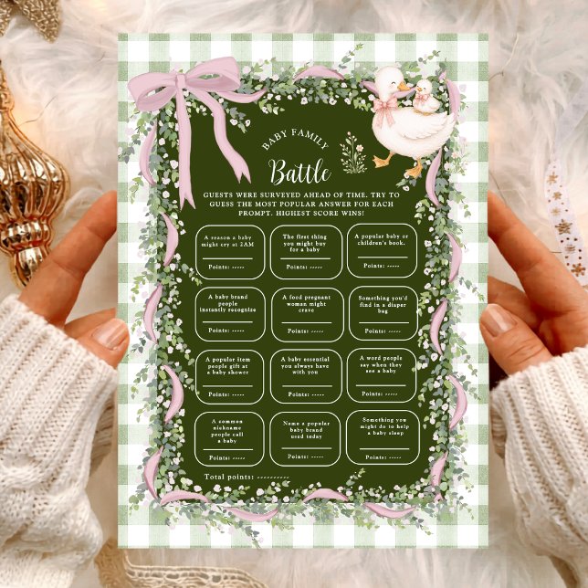 Gingham-slöja Dumma Gås Bebis Familje-strid Spel (Skapare uppladdad)