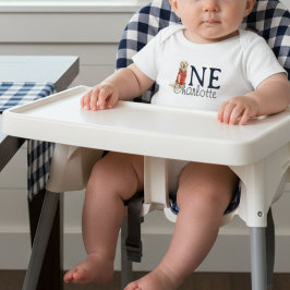 Gingham Vild One Golden Retriever 1st Birthday T Shirt