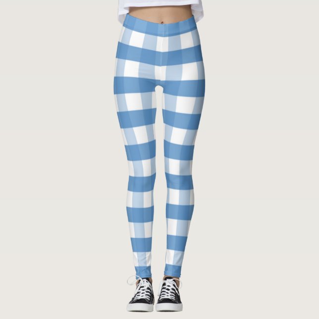 Gingham-| Zazzle_Growshop. Leggings (Framsida)