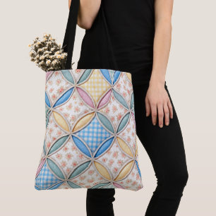 Ginghamkatedralfönster Quilt Design Tygkasse