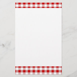 Ginghammönsterbrevpapper Brevpapper
