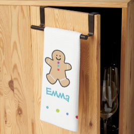Gingkbröd Jul Köks Handduk Kökshandduk