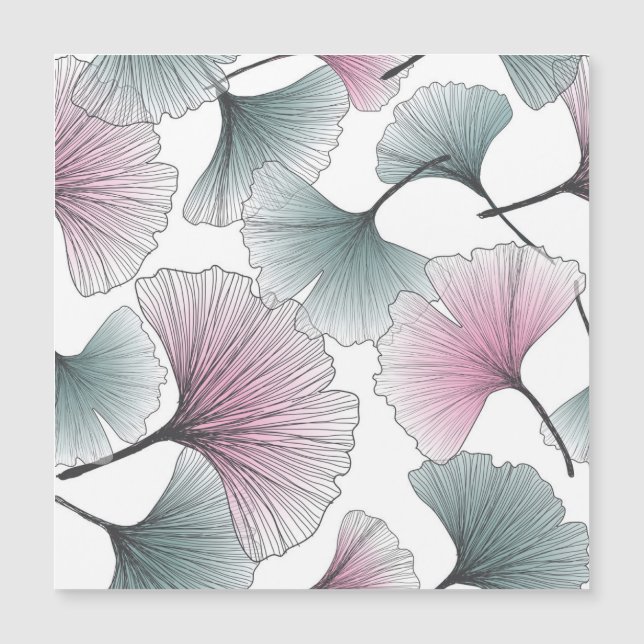 Gingko biloba handdragen. (Framsida)